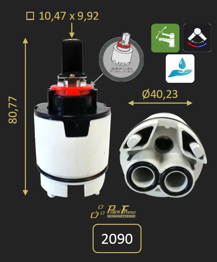 photo 1 Cartouche Diametre 40 Avec Limiteur De Debit - 2090