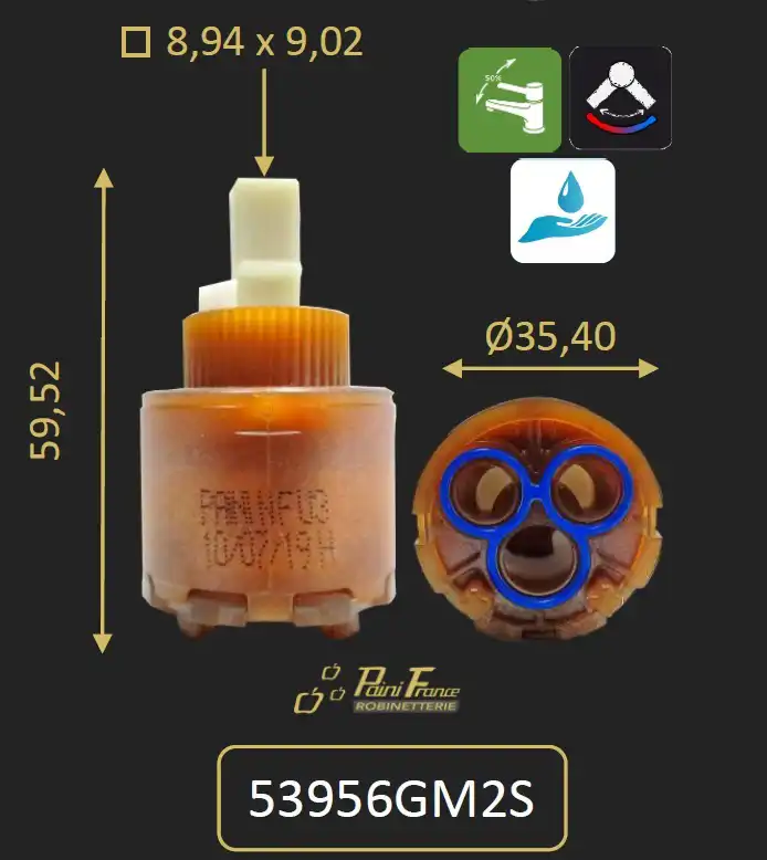 photo 1 Cartouche Ceramique Diametre 35 - 53956GM2S