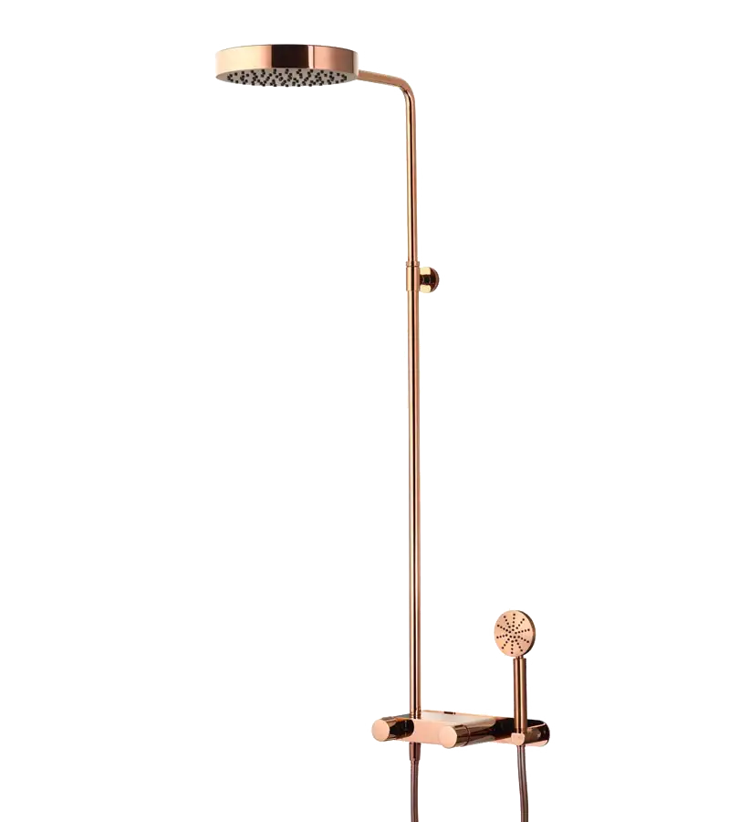 photo 1 Colonne Douche Addict New Design Pvd Gold Rose - AD250THGR