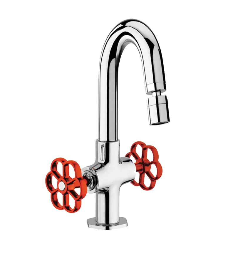 photo 1 Melangeur Bidet Induss Chrome Rouge - GMCR306RO