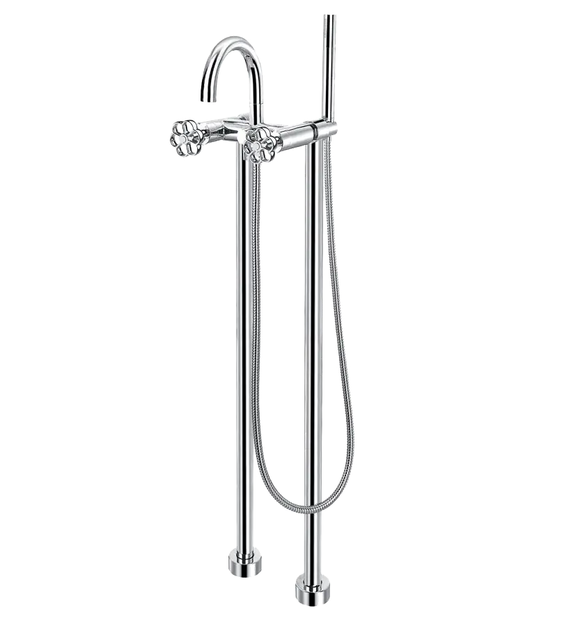 photo 1 Melangeur Bain Douche Sur Pieds Induss Chrome - GMCR8116